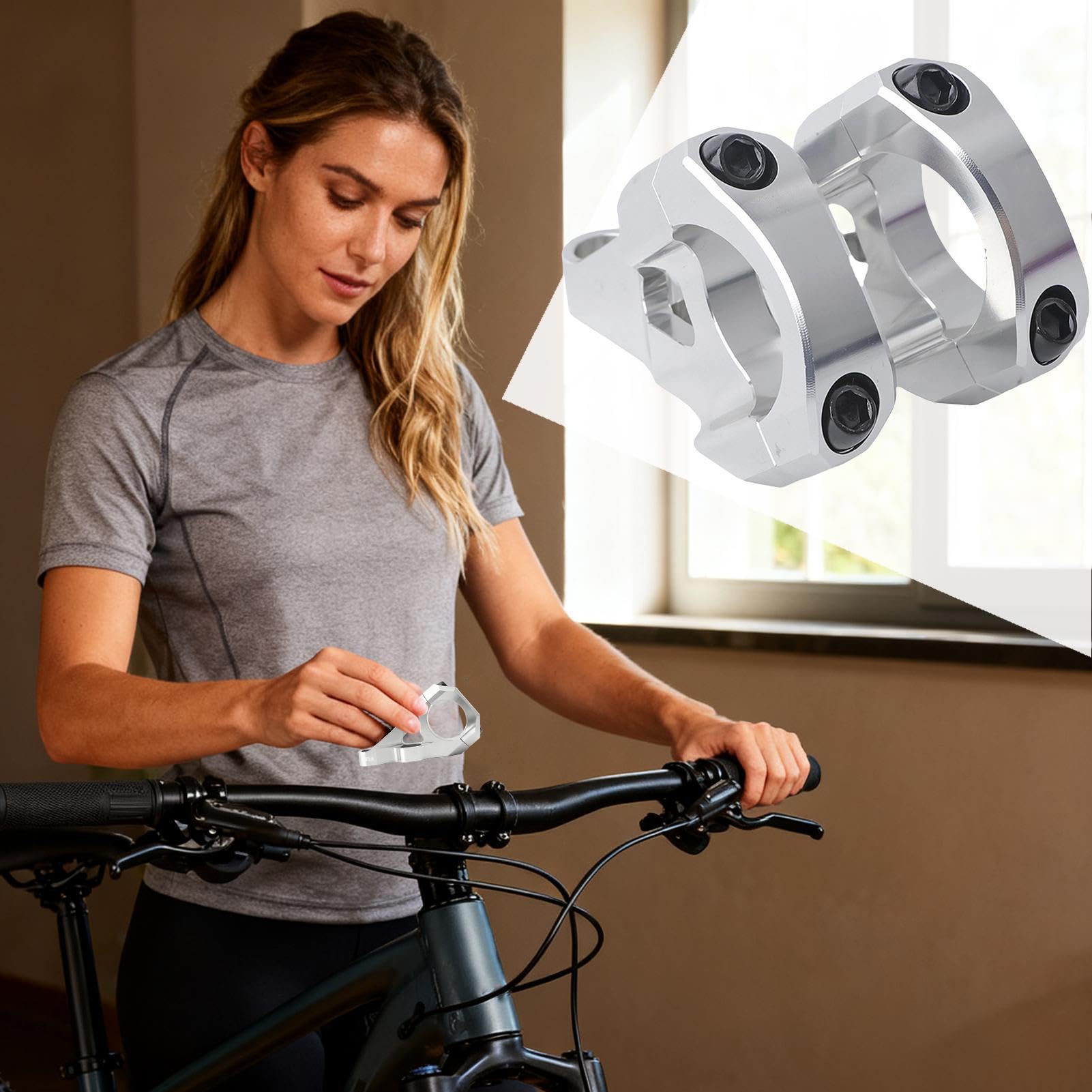 Trzpień roweru – lekka konstrukcja dzielona precyzyjna, element montażowy, aluminium, konstrukcja ze stopu, modyfikacje szlaków leśnych dla kobiet, mężczyzn, jazda zjazdowa, rower górski, ulepszona