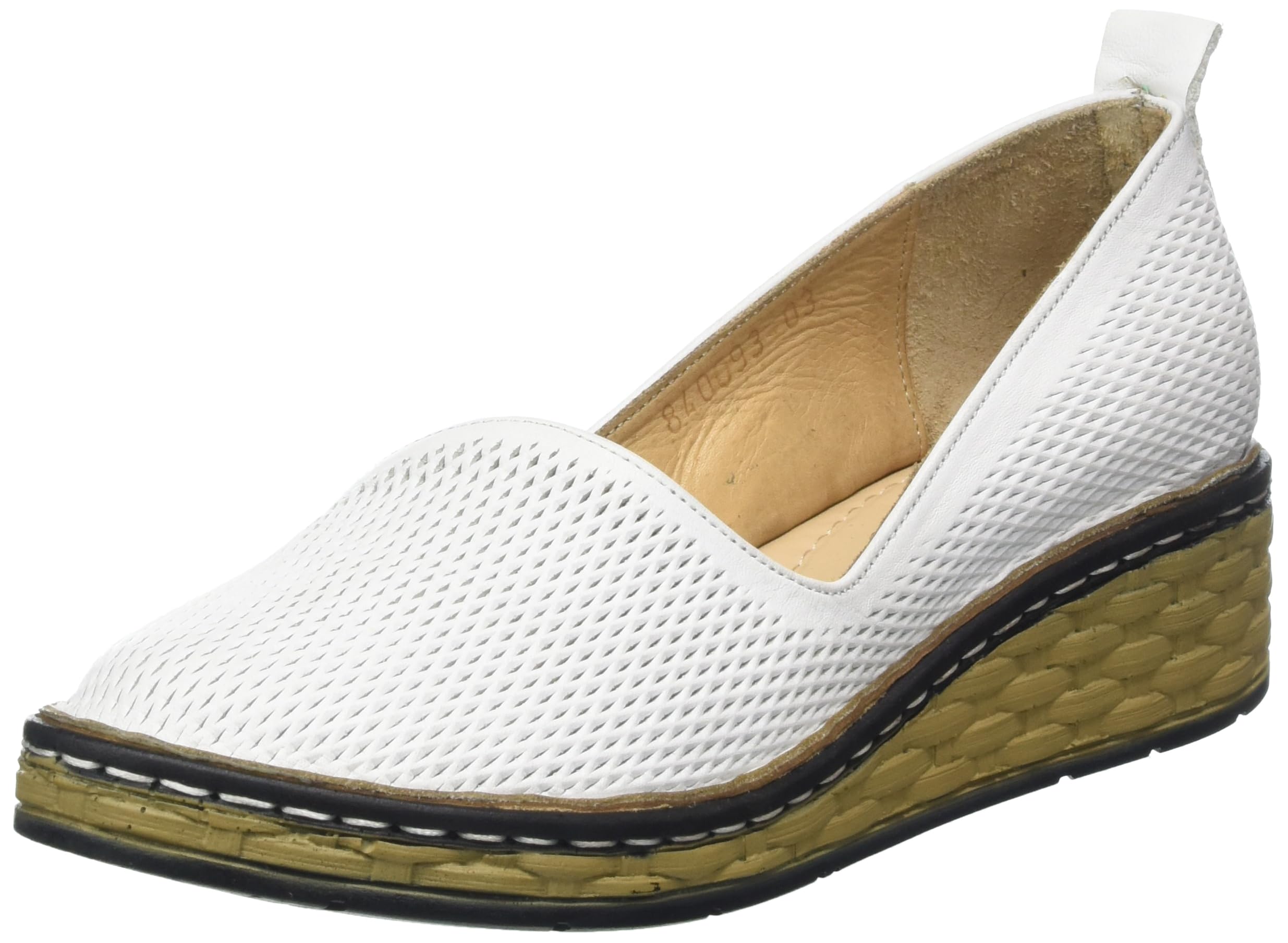 Manitu 840093-03 – Mocassino Donna, Pantofola In Pelle Con Suola Leggera In PU, Soletta Imbottita Rimovibile
