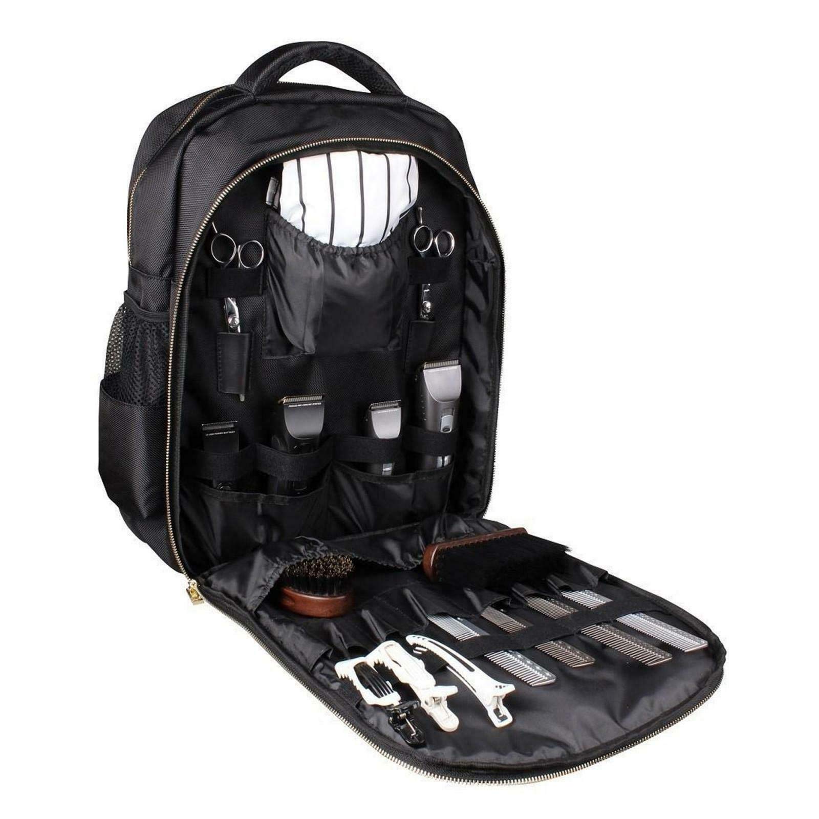 Zaino da barbiere Strumento multifunzionale per parrucchiere Borsa da viaggio per attrezzi da trucco Organizer per forbici Clippers, portatile