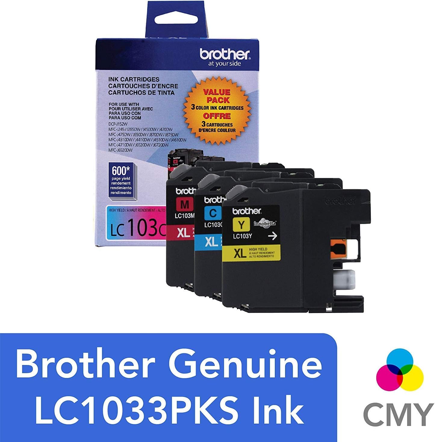 80% оƒƒ Dіѕсоunt Brother Innobella LC1033PKS Original Ink Cartridge - Inkjet - High Yield - 600 Pages Cyan, 600 Pages Magenta, 600 Pages Yellow - Cyan, Magenta, Yellow Crаzу Clеаrаnсе Brother Innobella LC1033PKS Original Ink Cartridge - Inkjet - High Yield - 600 Pages Cyan, 600 Pages Magenta, 600 Pages Yellow - Cyan, Magenta, Yellow