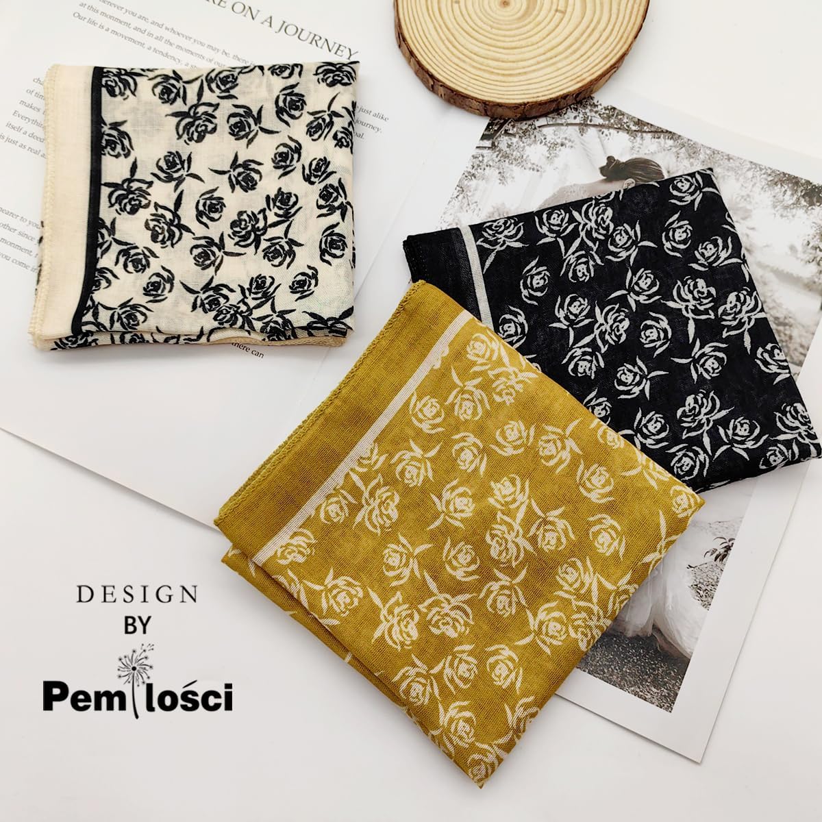 Cotton Like Bandana in Bulk, Head Scarf, Headband, Head wrap, Hair Neck Scarf for Women 22 x 22 inch - Image 4