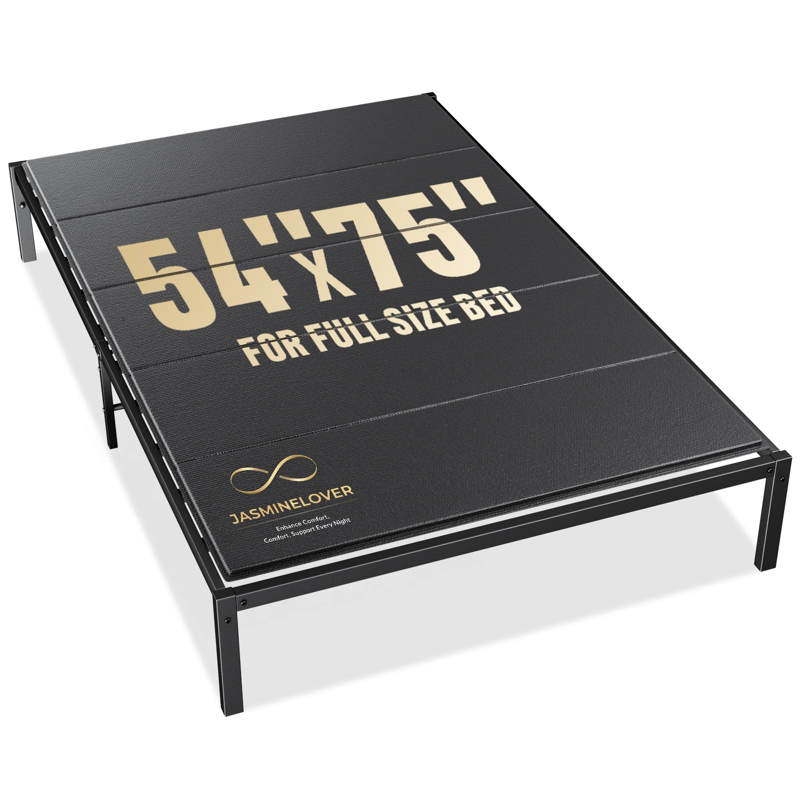 Bunkie Board Full Size 54x75- Heavy Duty Reinforced Wood Bed Boards for Under Mattress, Universal Sleeper Sofa Support Board with Anti-Sag Design for