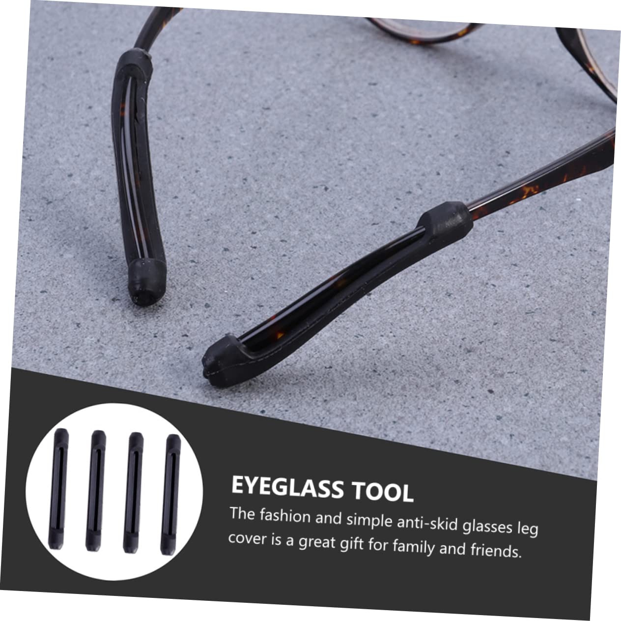 Fundas Antideslizantes para Patillas de Gafas Cubierta Flexible y Duradera para Actividades para Uso Diario