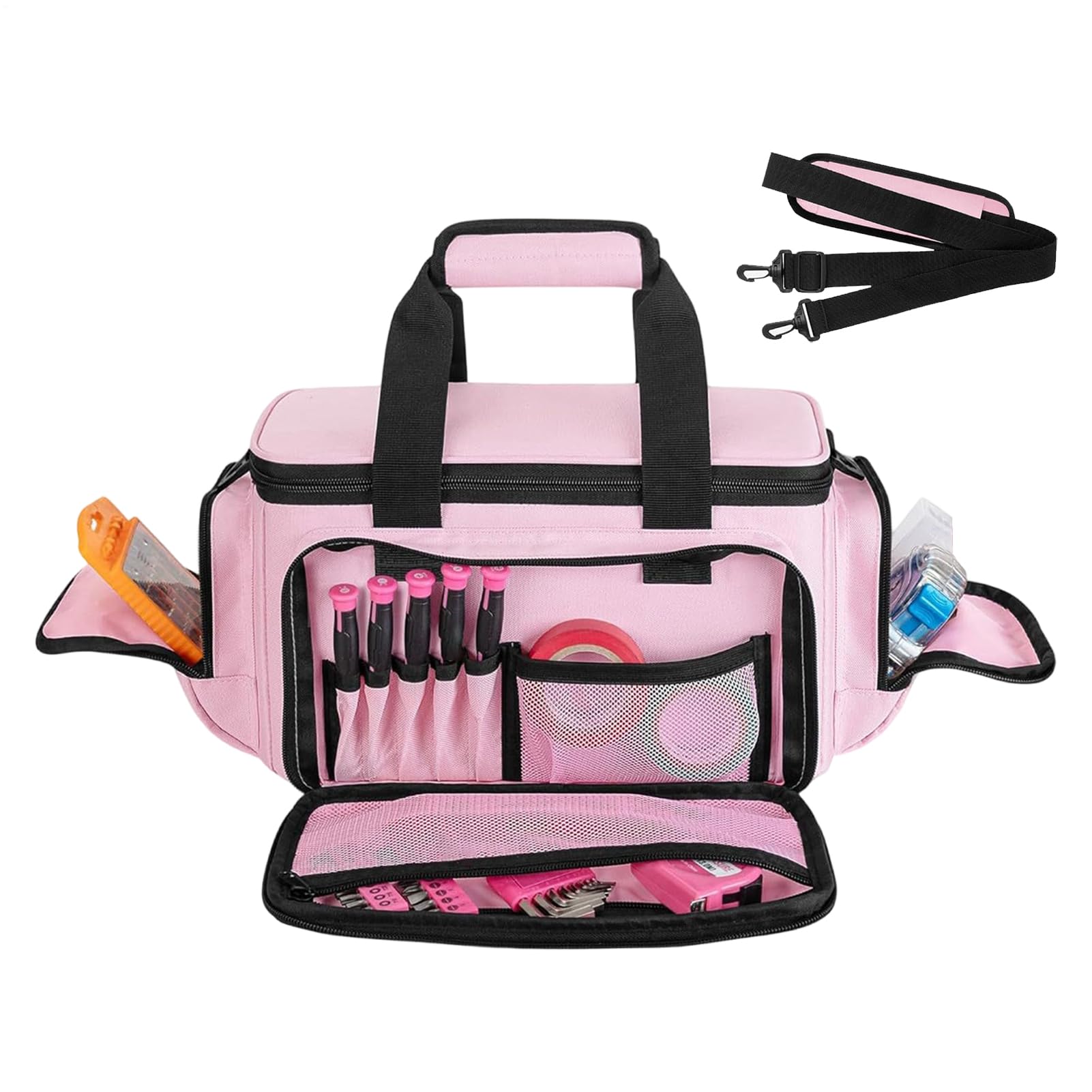Bolsa De Herramientas Bolsa De Transporte Con Cremallera Y Correa Ajustable