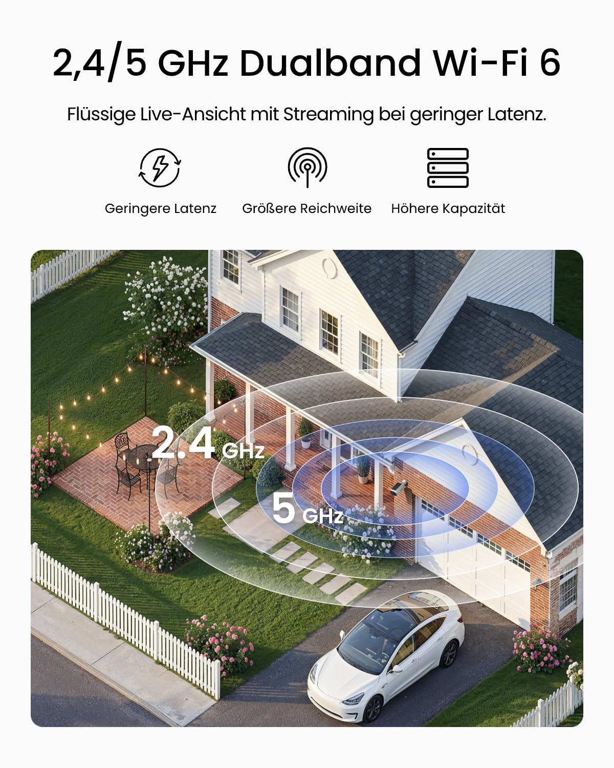 Reolink 3K 5MP Überwachungskamera Aussen Akku Set, Erweiterbar bis 1 TB | Kein Abo Nötig, KI Bewegungsberichte, Wi-Fi 6, Farb-Nachtsicht, IP67 Wetterfest, Hub Mini+2xArgus Solar