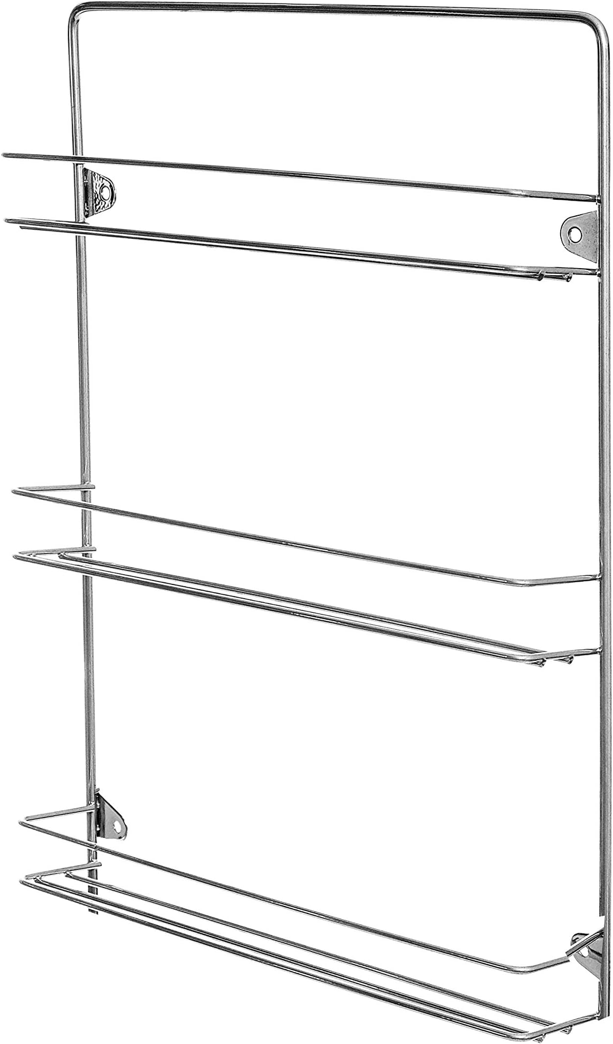 Customize Your British Spice Rack With Colour And Size To Suit Your Kitchen (3 Tier, Chrome)