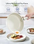 Ganiza Ensemble de produits de cuisine non bâton, 27 Pcs Pots et casseroles Ensemble de cuisson à induction antiadhésive avec poêles, poêle à sauter, casseroles, ustensiles de cuisine, poignée amovible, kit de cuisson pour toutes les poêles
