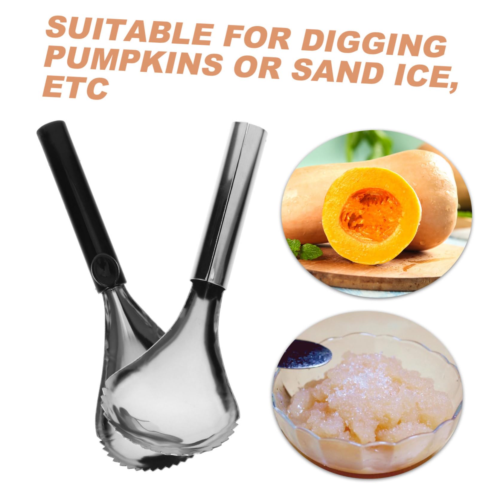 TOPBATHY 5 Sätze Kürbisschaufel Ananasentkerner Und - Küchenkernschaufel Kürbis Entkerner Kürbis Kernentfernungswerkzeug Heissluftfritteuse Zubehör Kochlöffel Plastik 2 Stück * 5
