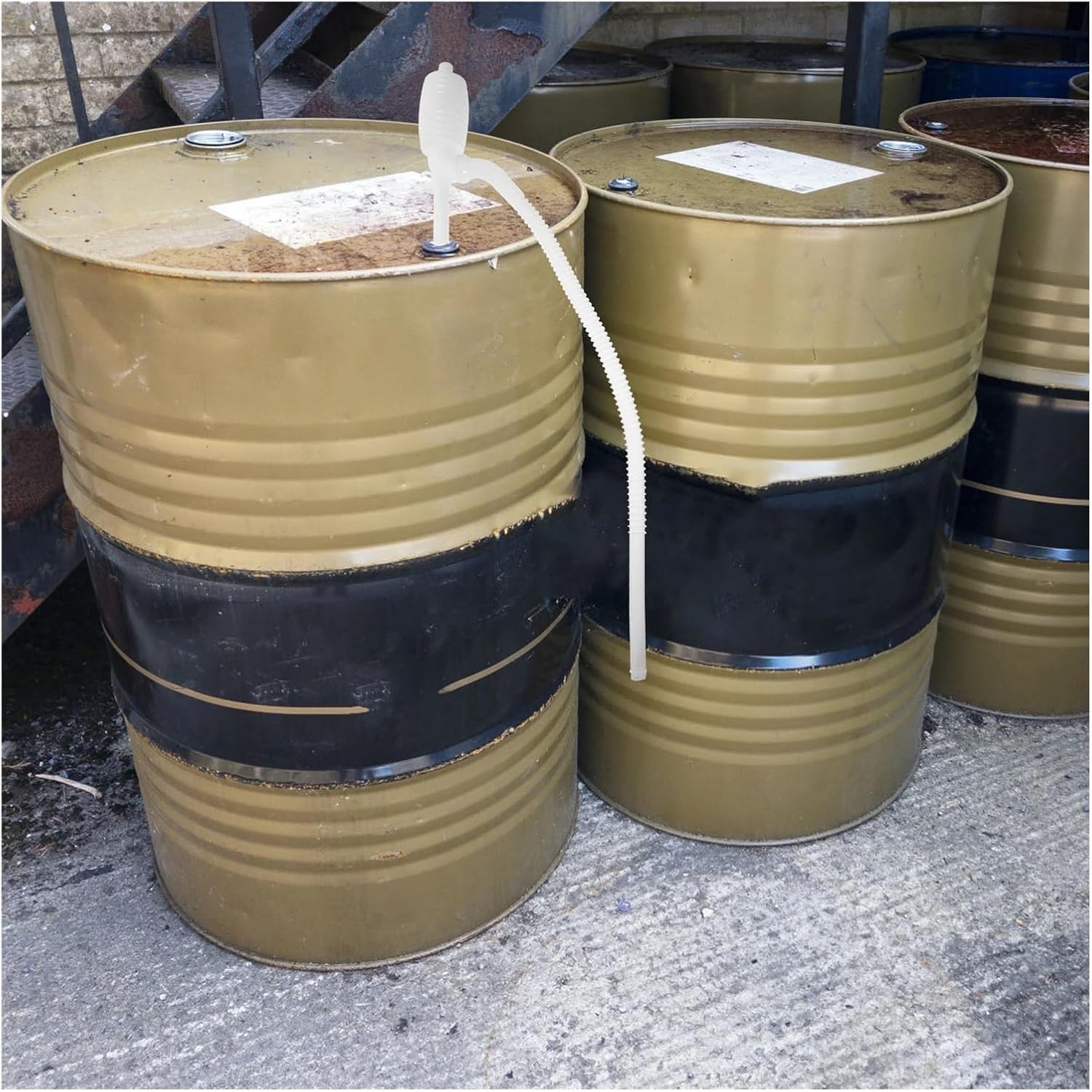 Drum Pump, Manual Oil Pump Hand Plastic Siphon For Kerosene Transfer,Barrel Pump