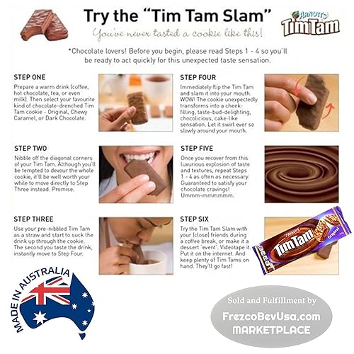 Miniatura 3 de Arnotts Tim Tam - Galletas de chocolate (paquete de 6 x 7.05 oz) Original y auténtico sabor Tim Tam  Hecho con tres capas irresistibles  Las