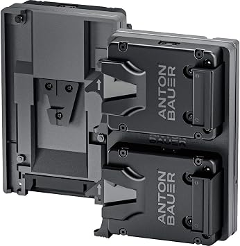 Anton/Bauer Titon Micro Dual Micro V-Mount to Single V-Mount Plate, Professional Camera Rig for Batteries, Camera Accessory, Camera Mount