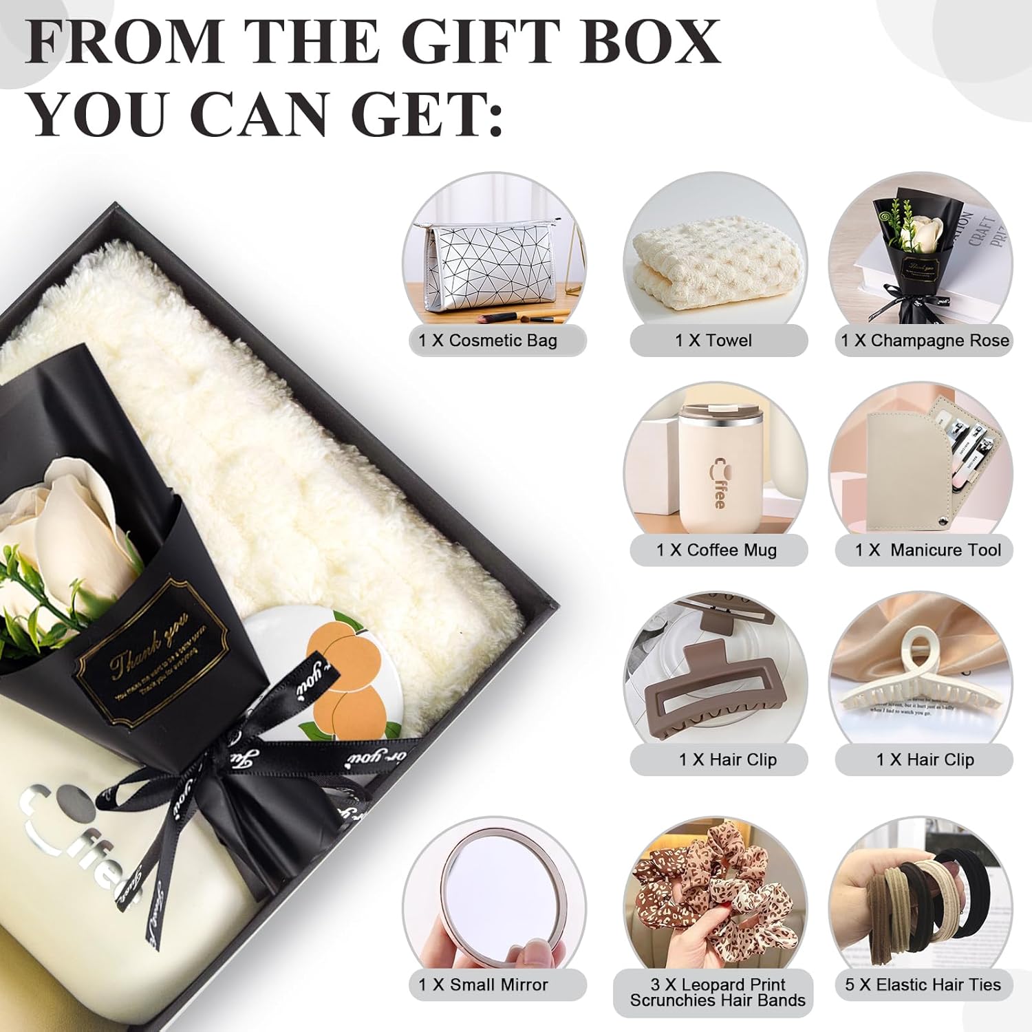 Marsheepy Birthday Gifts for Women，Valentines Day Gifts， Happy Bestie Birthday Gift Basket for Women, Mom, Wife, Girlfriend, Sister, Christmas, Mothers Day Gifts - Image 2