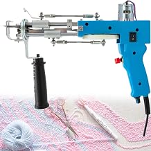 Tufting Tool Cut Pile and Loop Pile 2 in 1 Electric Rug Tool Machine Starter Kit for Tufting Lover,Blue