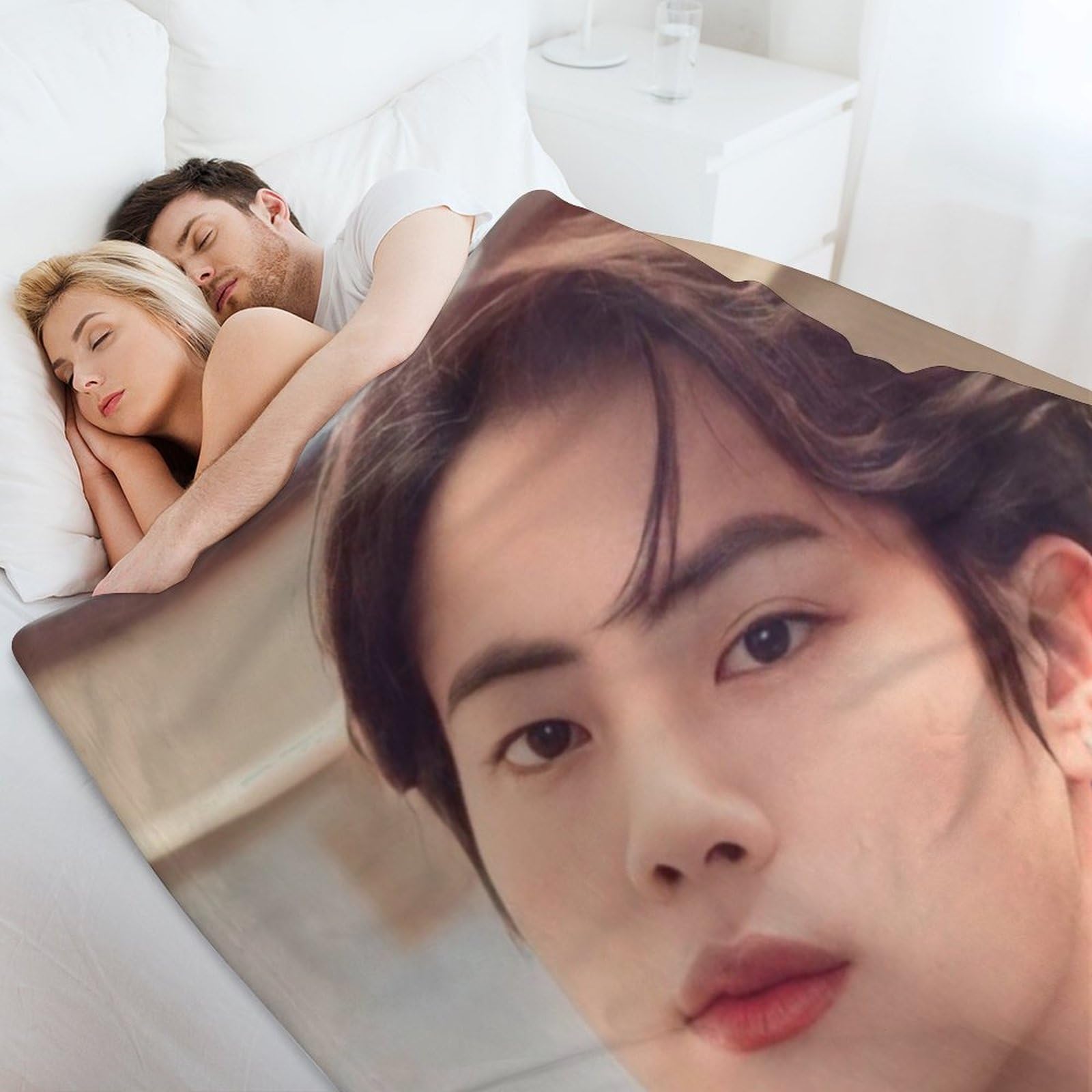Amazon｜BTS Jin ブランケット 掛け毛布 洗える 耐久性 毛布