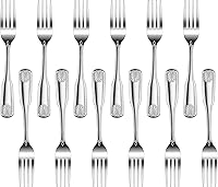 Vista 19 de New Star Foodservice 58260 - Cuchara de servir de acero inoxidable 18/0, diseño de concha, 21.3 cm, juego de 12