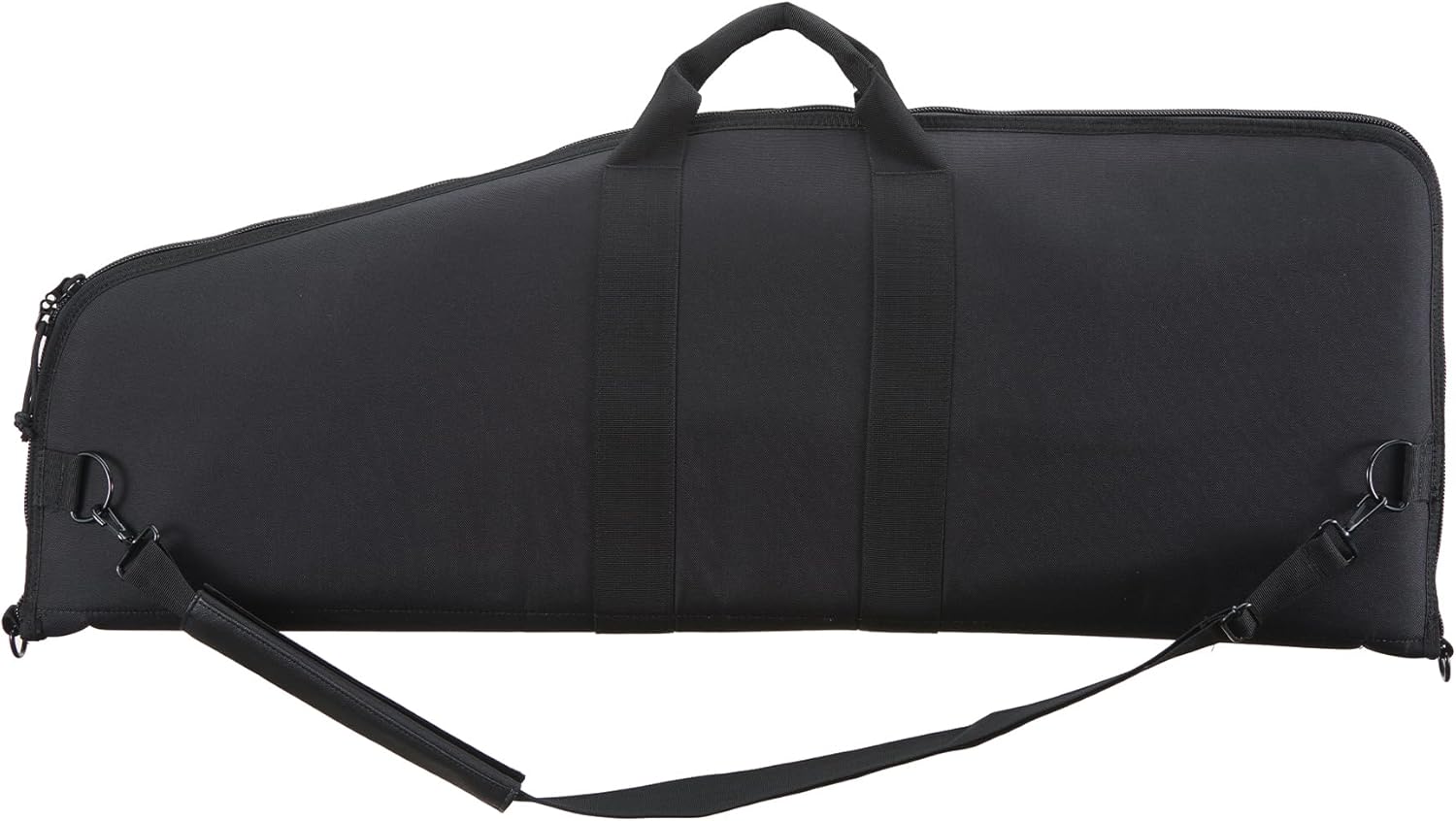 Lancer Tactical Double Nylon Rifle Case Tactical Single Scoped Soft Rifle Bag with Multiple Magazine Holder Pouch, Lockable Zipper