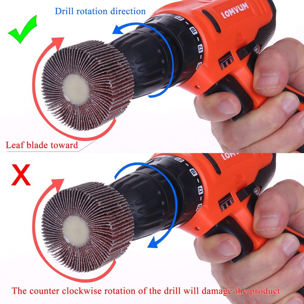 Polissoir à lamelles DREMEL 502 (Grain 80, Diamètre 28,6mm, Pour Poncer avec Outil multiusage Dremel) - Bricolage