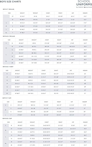 Miniatura 5 de Tommy Hilfiger Pantalones de vestir de los muchachos de la mezcla de la sarga del frente plano, ropa del uniforme escolar
