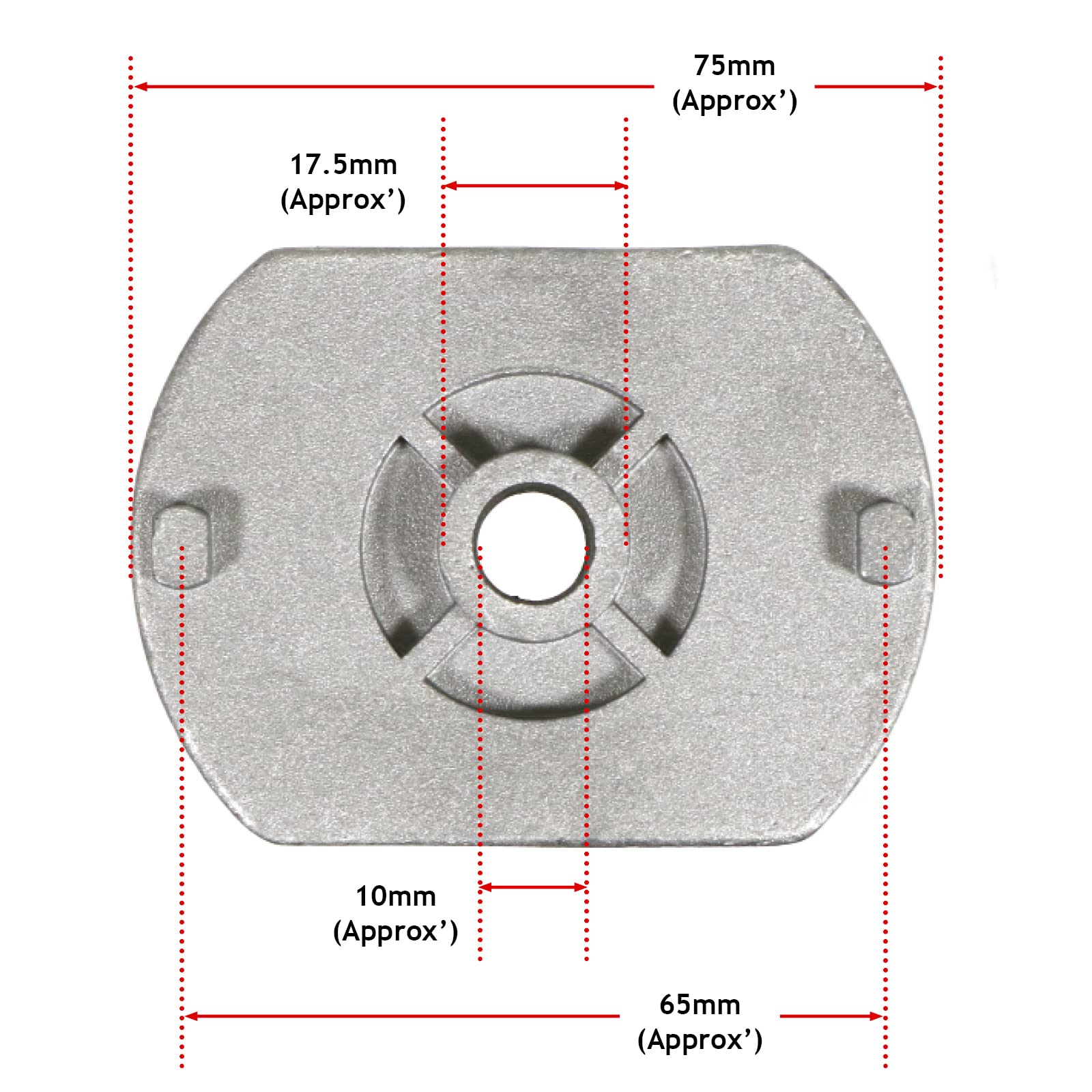 Spares2go Adaptador de Cubo Blade Boss de 22,2 mm Compatible con Mountfield 421PD, 422PD y 460PD