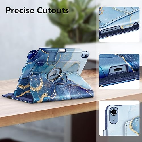 Vista 141 de Fintie Funda giratoria para iPad (A16) de 11ª generación de 11 pulgadas (2025), iPad de 10.9 pulgadas (2022) – [Soporte para lápiz integrado] Funda