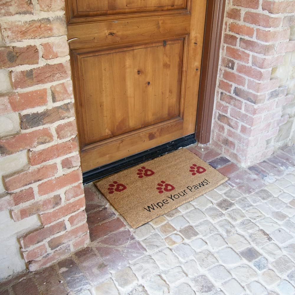 Rubber-Cal Wipe Your Paws! Animal Doormats, 18 x 30-Inch