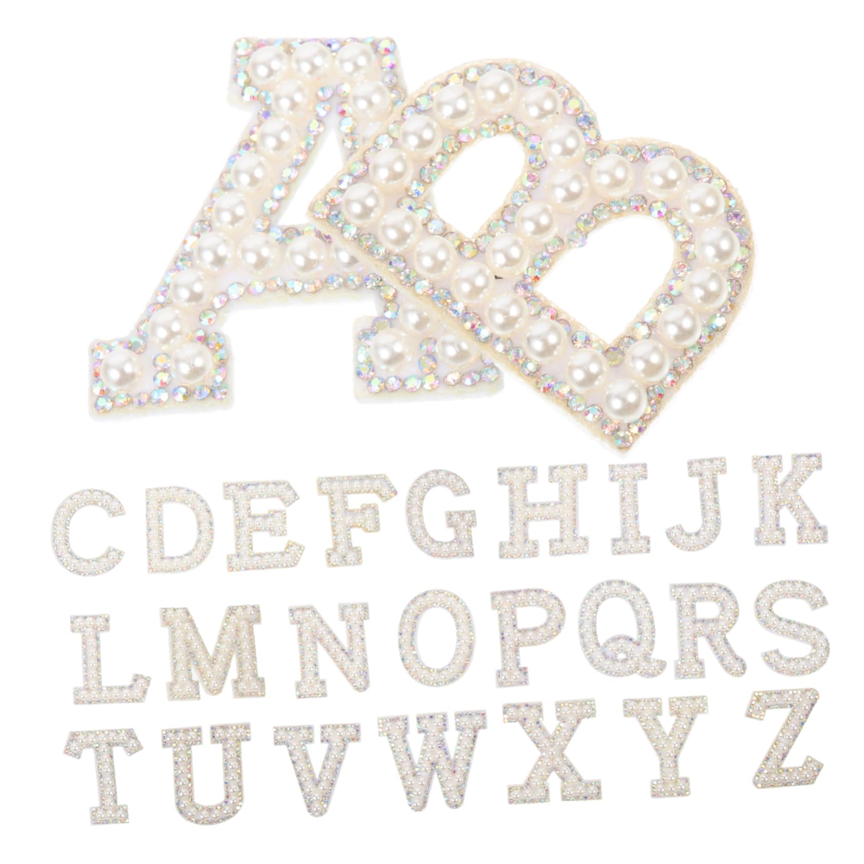 OSALADI Patches Lettres Thermocollants Avec Strass Pour Vêtements Accessoires De Mode Diy Décoration Pour Sacs Chapeaux Et Chaussures