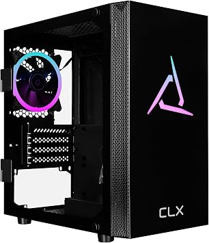 CLX Sphynx Micro Tower Black, Tempered Glass, Full Size Window, no PSU, MATX