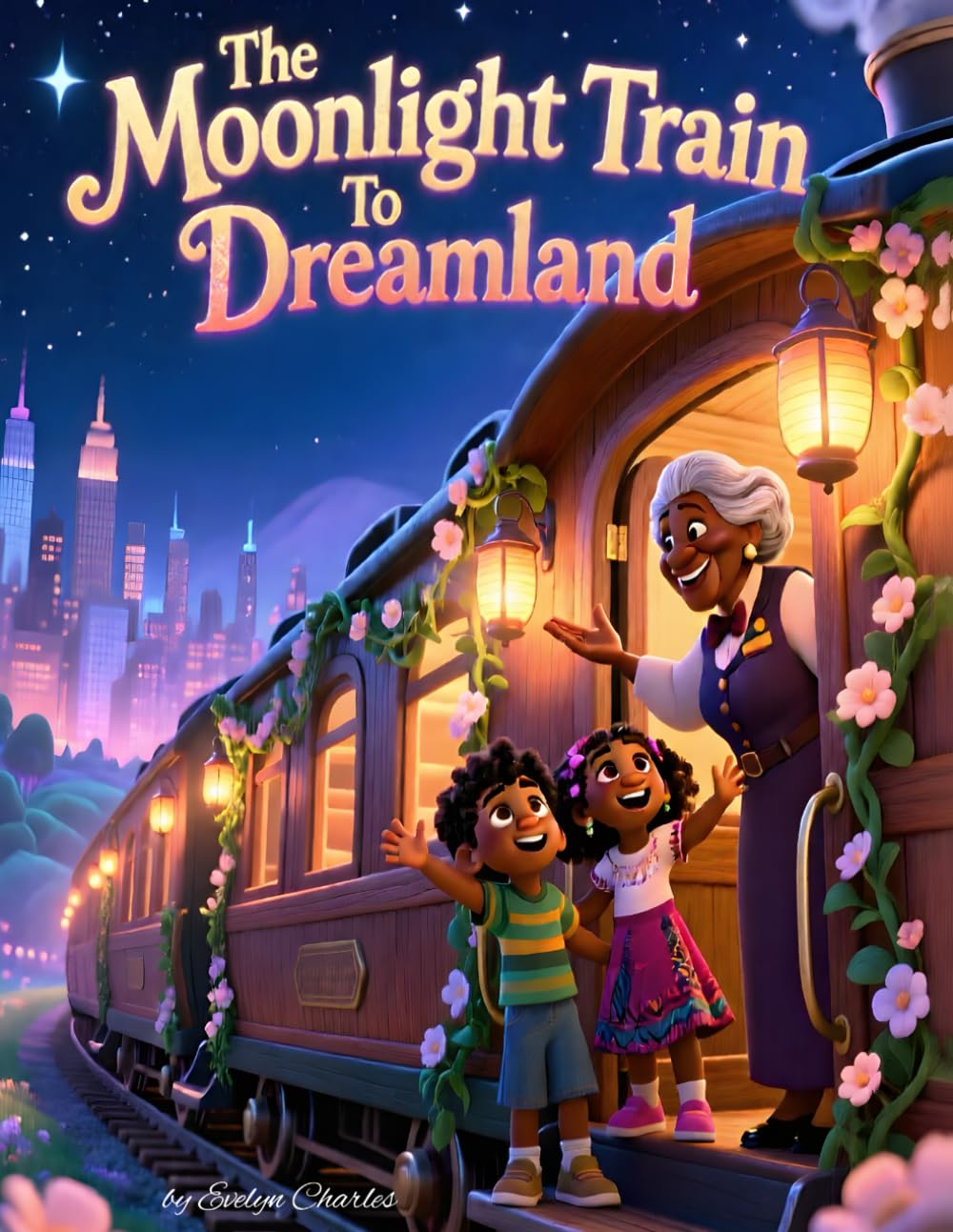 The Moonlight Train to Dreamland-Children Bed Time Story Book-Ages 3-10