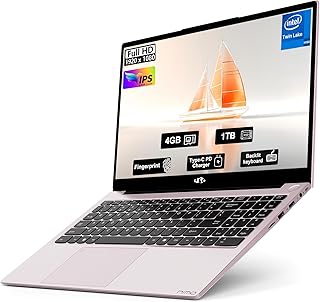 NIMO 15.6" FHD IPS Student-Laptop-Computer - 4GB RAM 1TB SSD, 4 Cores 13th Gen Intel N150(Beat to i3-1115G4, Up to 3.6GHz), 65W Type-C, Fingerprint, Backlit Keyboard, Wi-Fi 6, BT5.2, Numpad product image