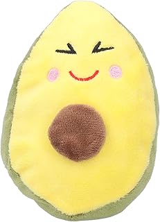 GLOGLOW Dog Squeaky Toys, Avocado Shape Pet Chew Toy Plush Dog Playing Teething Toys with Sound for Small Dogs Pet Toy Plush Creative Avocado Molar Teeth GnawingPlush Toys