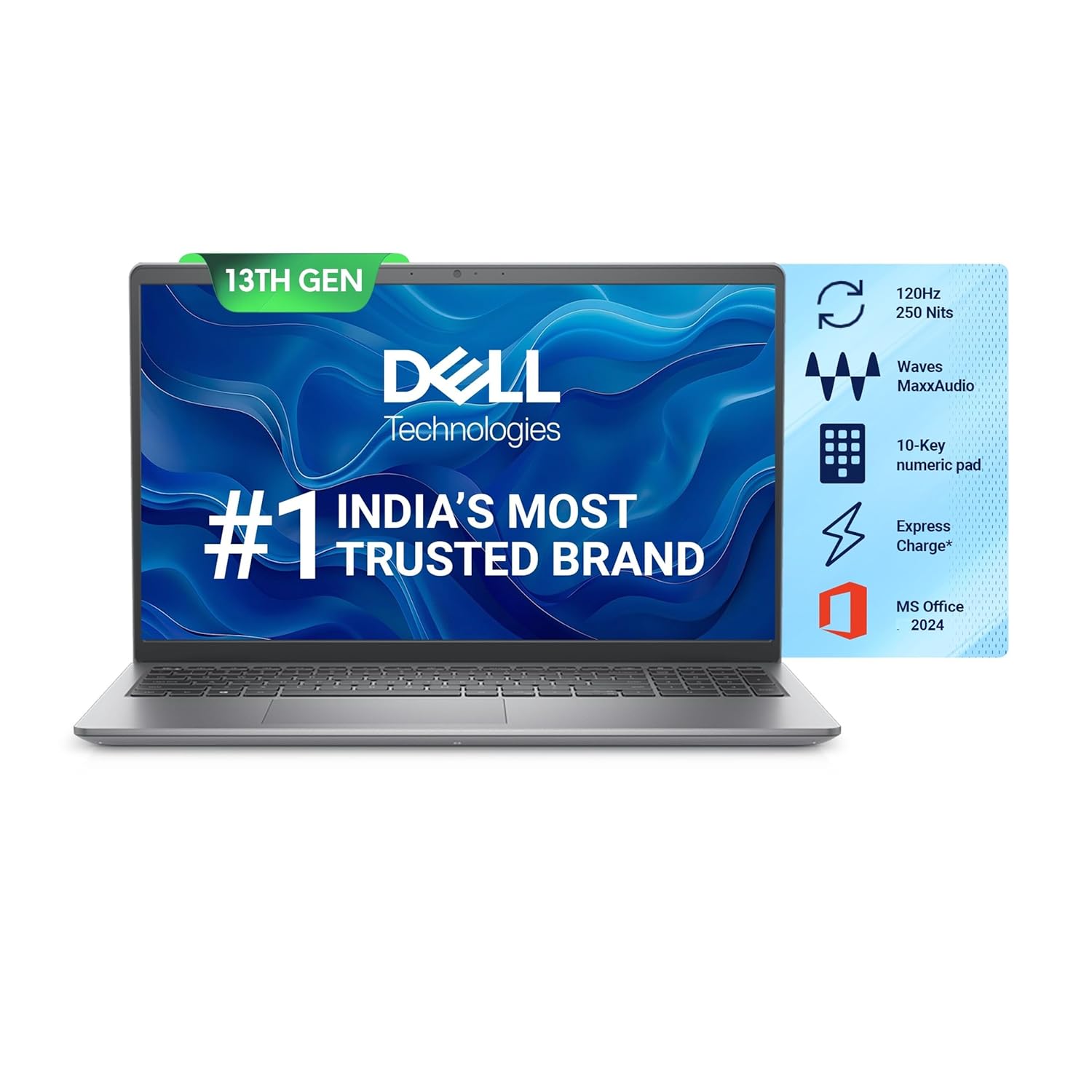 Dell Vostro 3530 Laptop 15.6″ FHD Display, 13th Generation Intel Core i5-1334U Processor, 16GB DDR4 RAM, 512GB SSD, Intel Iris Xe Graphics, Win 11 + Office H&S 2024- Titan Grey, 1.66 Kg Dell Vostro 3530 Laptop 15.6″ FHD Display, 13th Generation Intel Core i5-1334U Processor, 16GB DDR4 RAM, 512GB SSD, Intel Iris Xe Graphics, Win 11 + Office H&S 2024- Titan Grey, 1.66 Kg