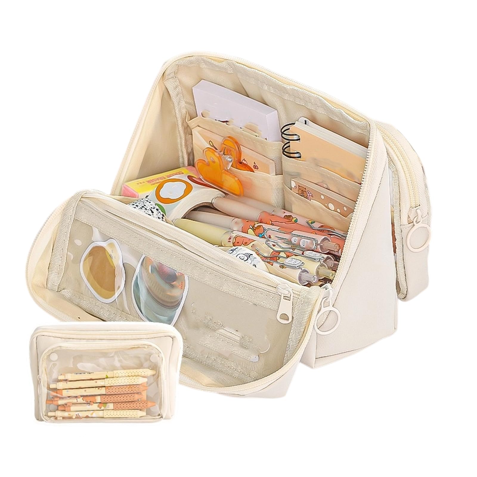 Aesthetic Pencil Case Large Capacity Pencil Box Pen Bag School Supplies for Students Storage Bag