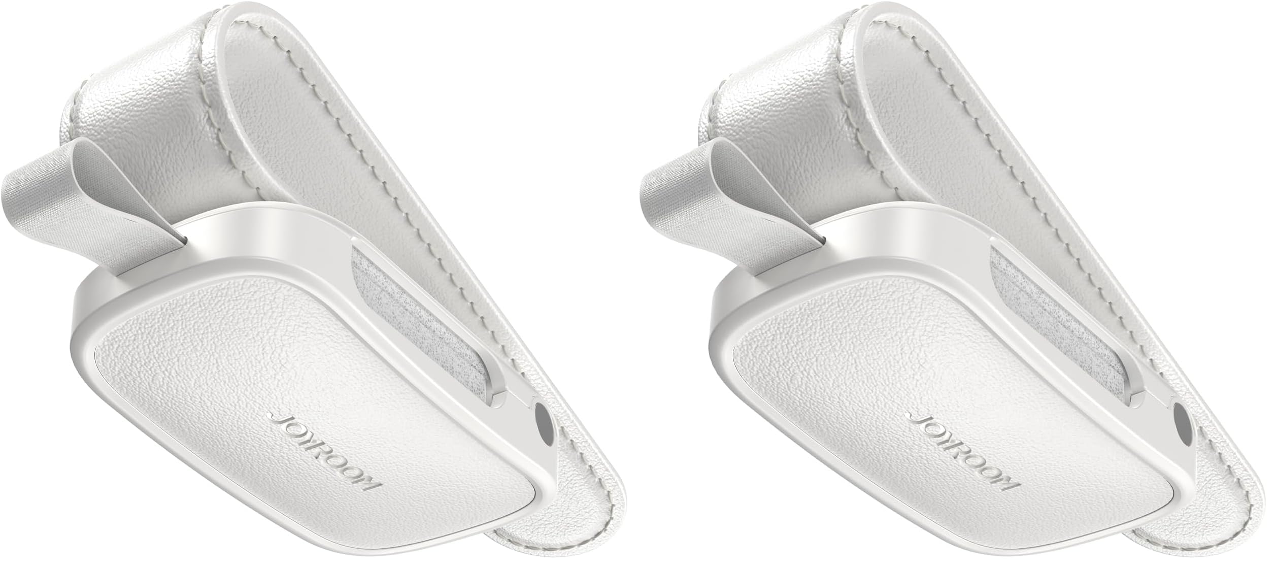 JOYROOM Sunglass Holder for Car Magnetic Visor Sunglasses Holder Clip (White) (Pack of 2)