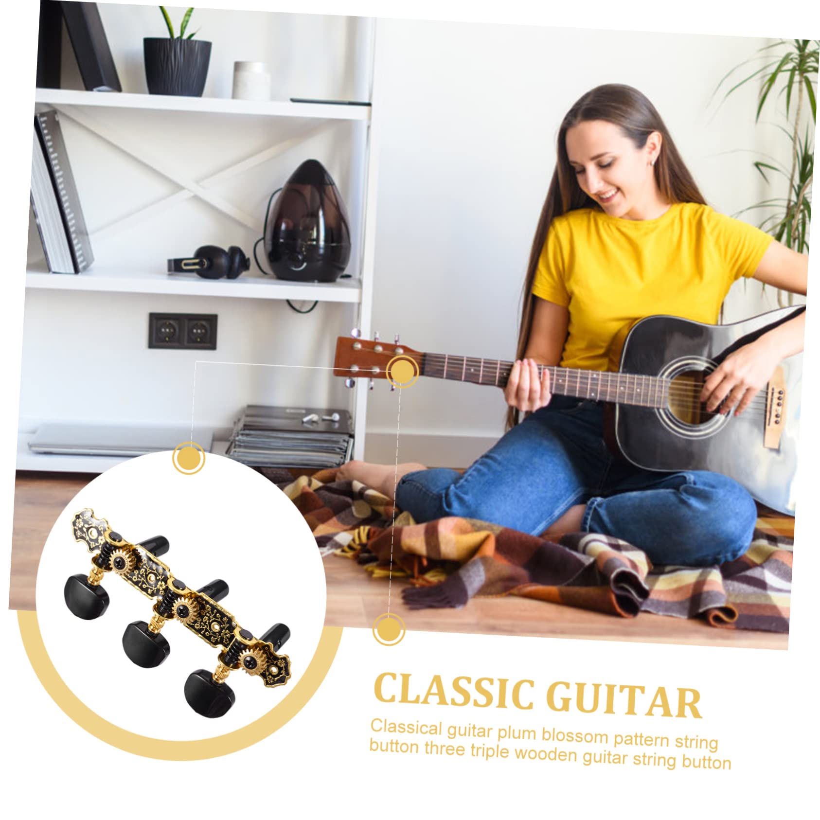 Meccaniche per Chitarra Classica a 1 Paio, Motivo Prugna