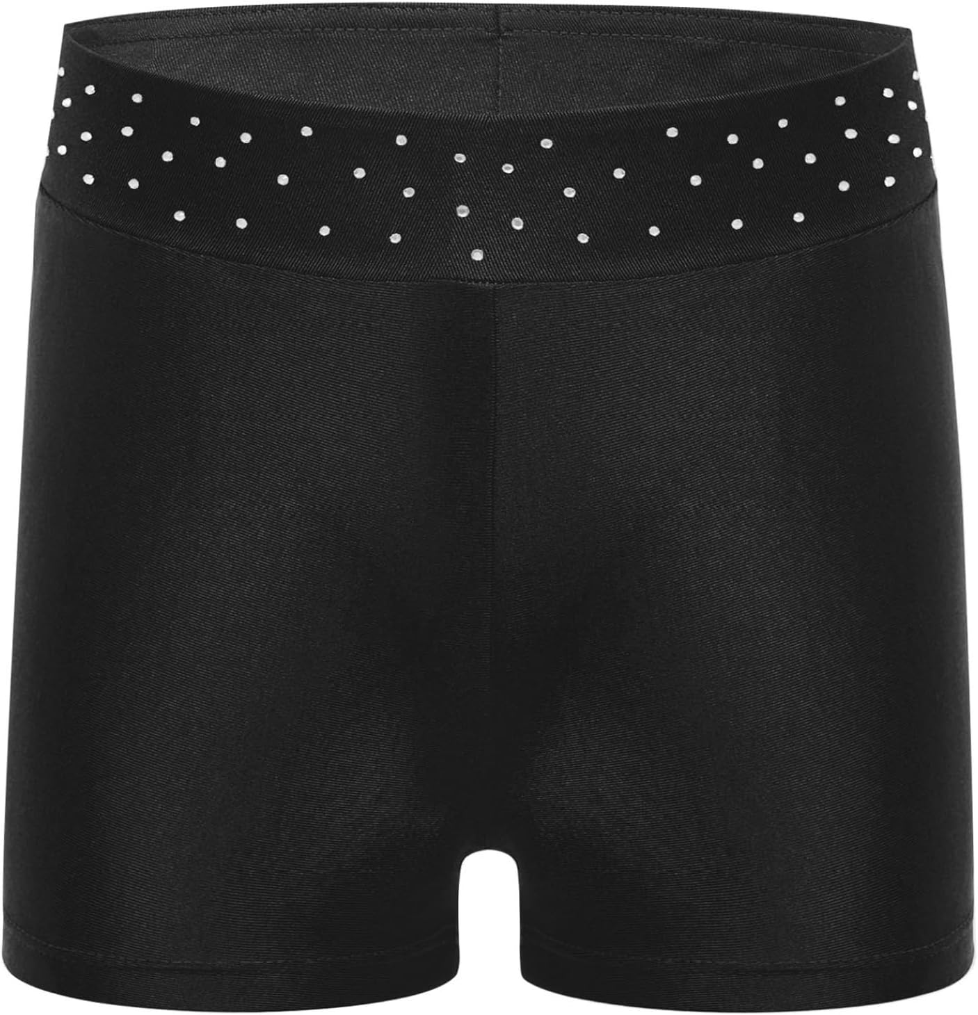 Gymnastics Leotard for Girls Sleeveless Sparkle Dance Bodysuit Athletic Unitard with Shorts Hairband
