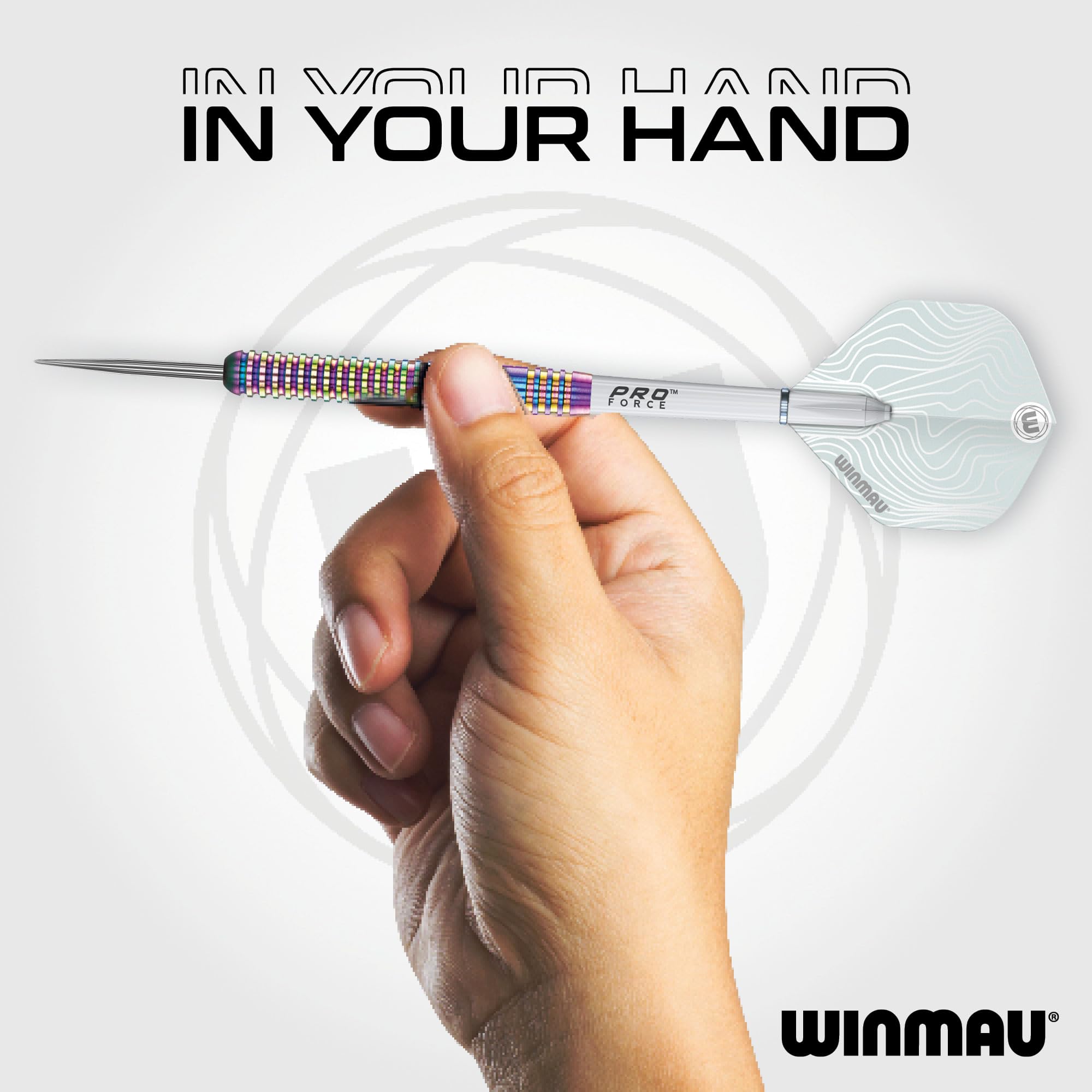 WINMAU Solaris Pro Specialist Jeu de fléchettes avec ailettes et tiges en Acier tungstène