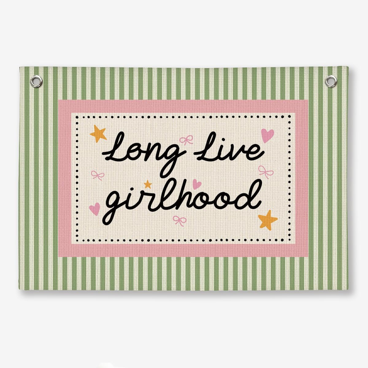 Girl Bedroom Toddler Room Nursery Wall Decor Playroom Linen Banner