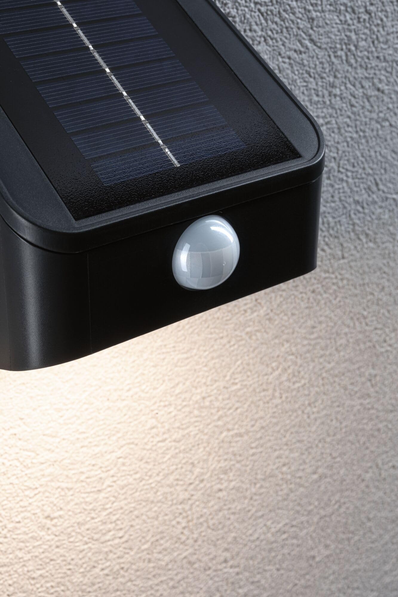 Paulmann 94608 Solarna myjka ścienna LED LeslyTwilight Controlled Motion Detector (IR) IP65Square 113x126mm3000K 5,5W 400lmantracyt plastik