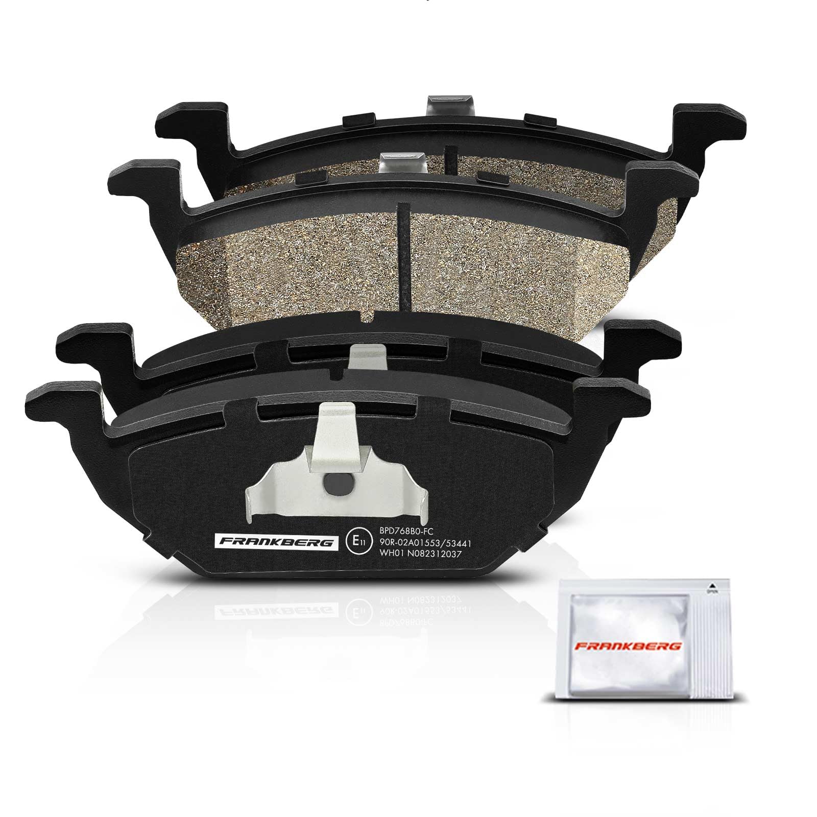 Frankberg Set freni incl. 2x Dischi Freno + 4x Pastiglie dei Freni Anteriore Compatibile con UP! 121 122 123 BL1 BL2 BL3 Citigo NF1 Mii KE1 KF1 Replace# 1S0615301L,1S0615301J
