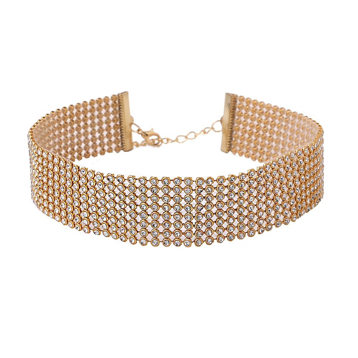 Necklace for Women and Girls Fashion Choker Necklace for Women Western | Statement Rhinestone Choker Necklace| Birthday Gift for Girls & Women Anniversary Gift for Wife