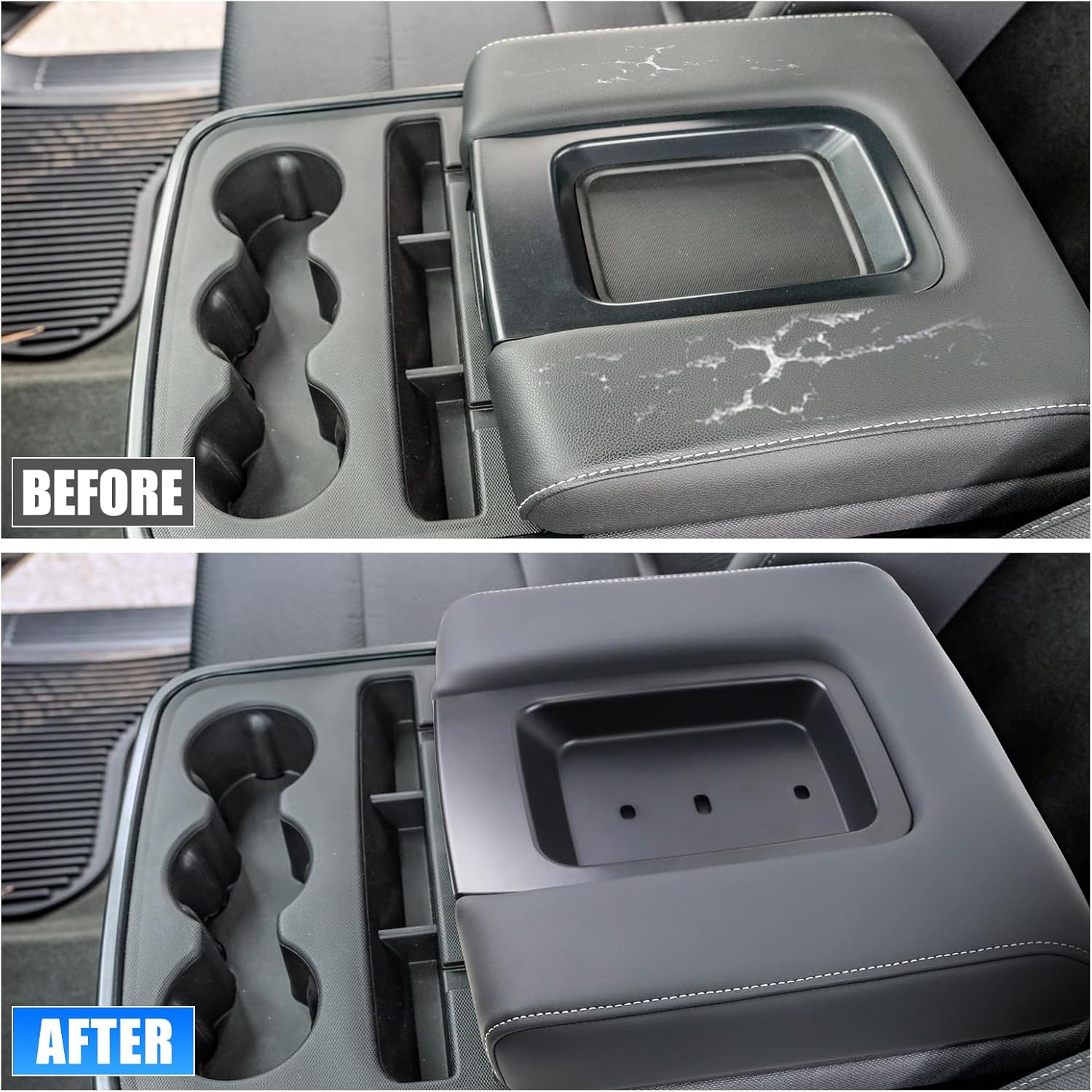 Front Seat Center Console Armrest Lid Compatible with 2014-2019 Chevrolet Chevy Silverado Suburban Tahoe GMC Sierra Yukon XL Replaces 22881398