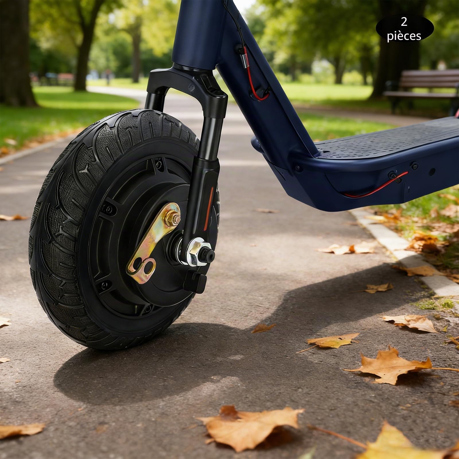 2x Ensemble de conversion de moteur de roue 350W 8 pouces | Avec contrôleur 3 vitesses et marche arrière | Pour scooter électrique, skateboard, fauteuil roulant | Moteur électrique DIY pour petits