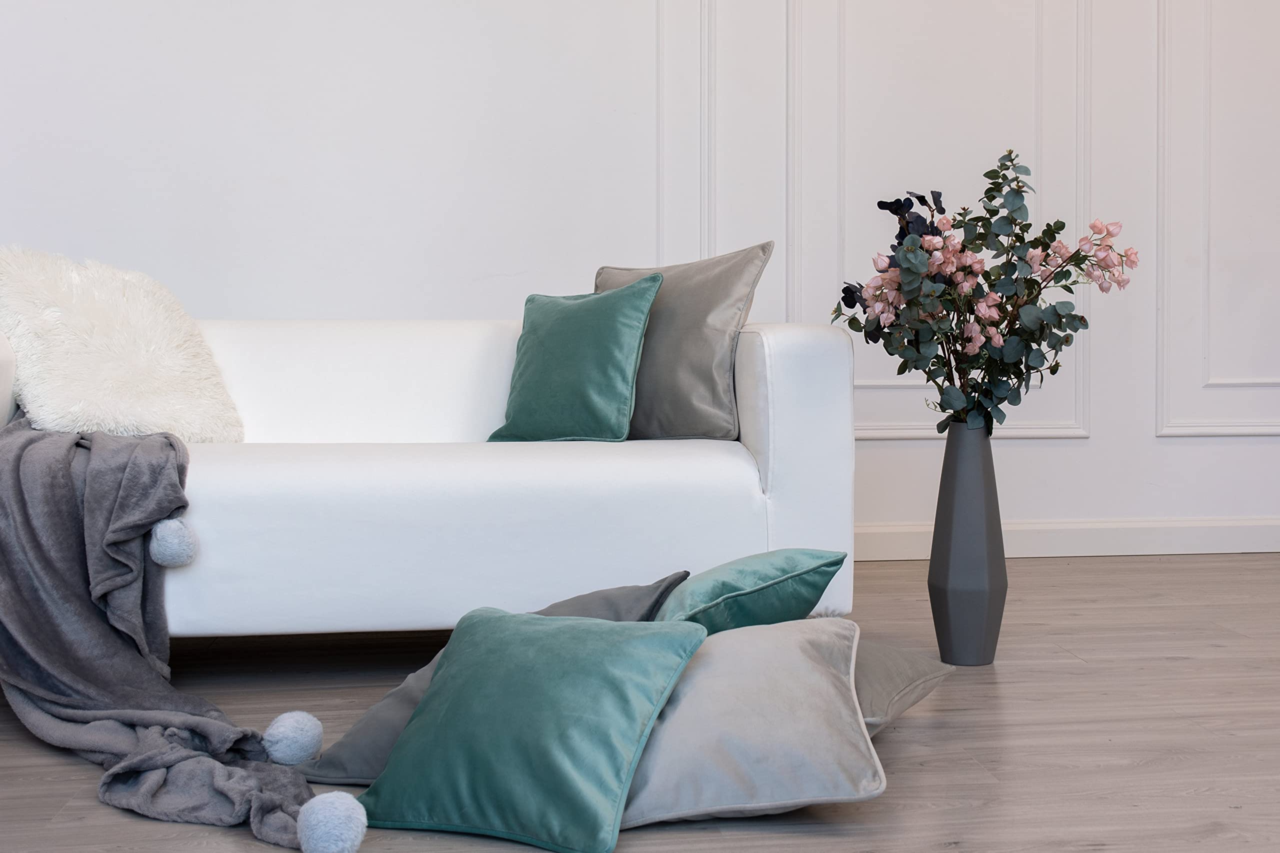 MASTERS OF COVERS Housse de Remplacement pour canapé IKEA Klippan 2 Places, Housse de canapé Klippan 2 ER, Causeuse, Housse de canapé, 180 cm x 85 cm x 58 cm (Blanc, Coton)