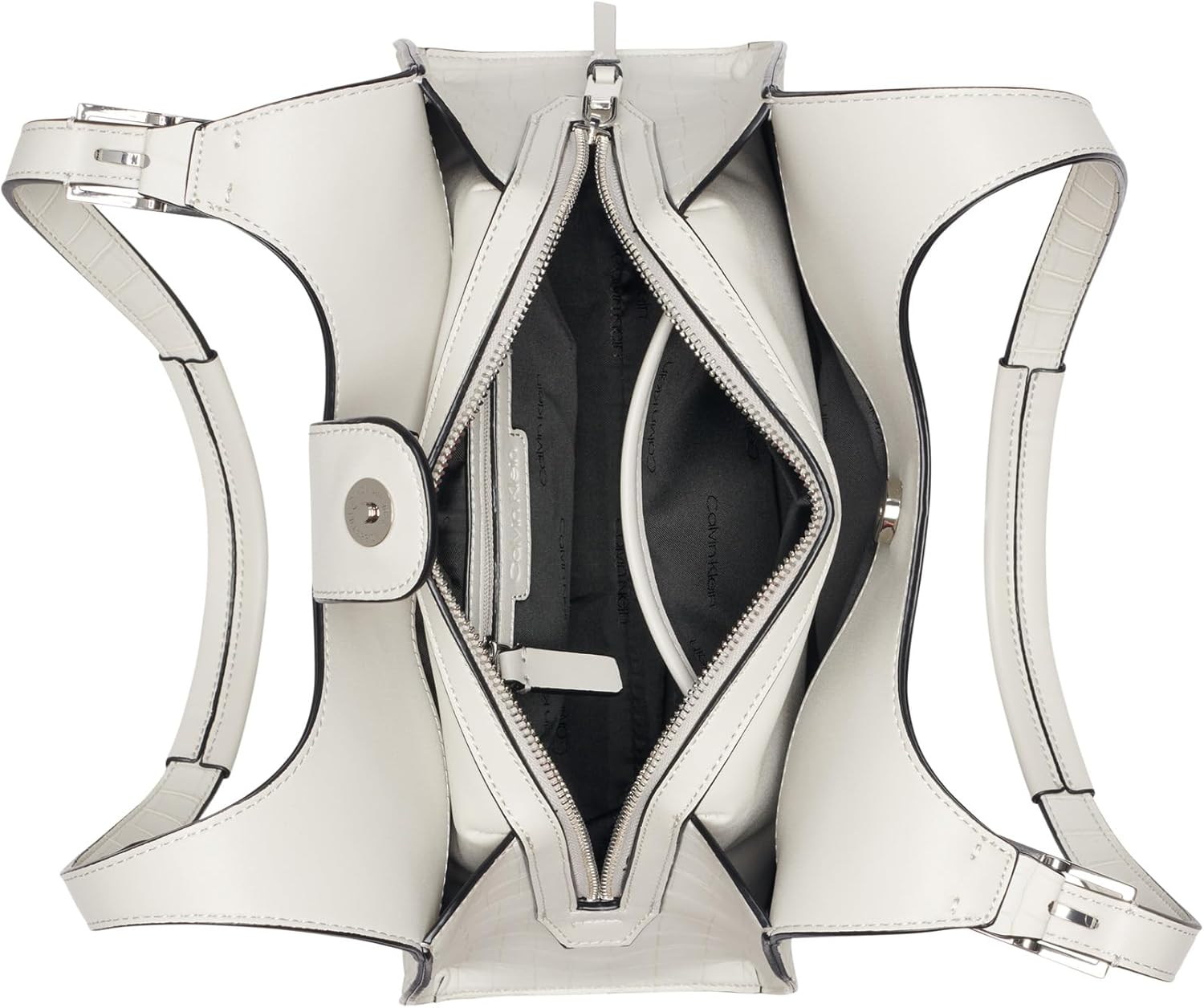 Calvin Klein womens Quill Triple Compartment Satchel - Image 2