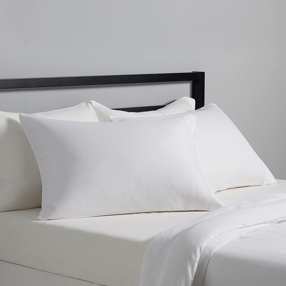 Lightweight Super Soft Easy Care Microfiber Pillowcases, Standard size, 30" L x 20" W, Set of 2, Bright White, Pillows Not Included