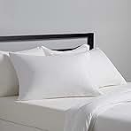 Amazon Basics Standard Pillow Cases Set of 2 - Lightweight, Super Soft Easy Care Microfiber, Bright White, 30