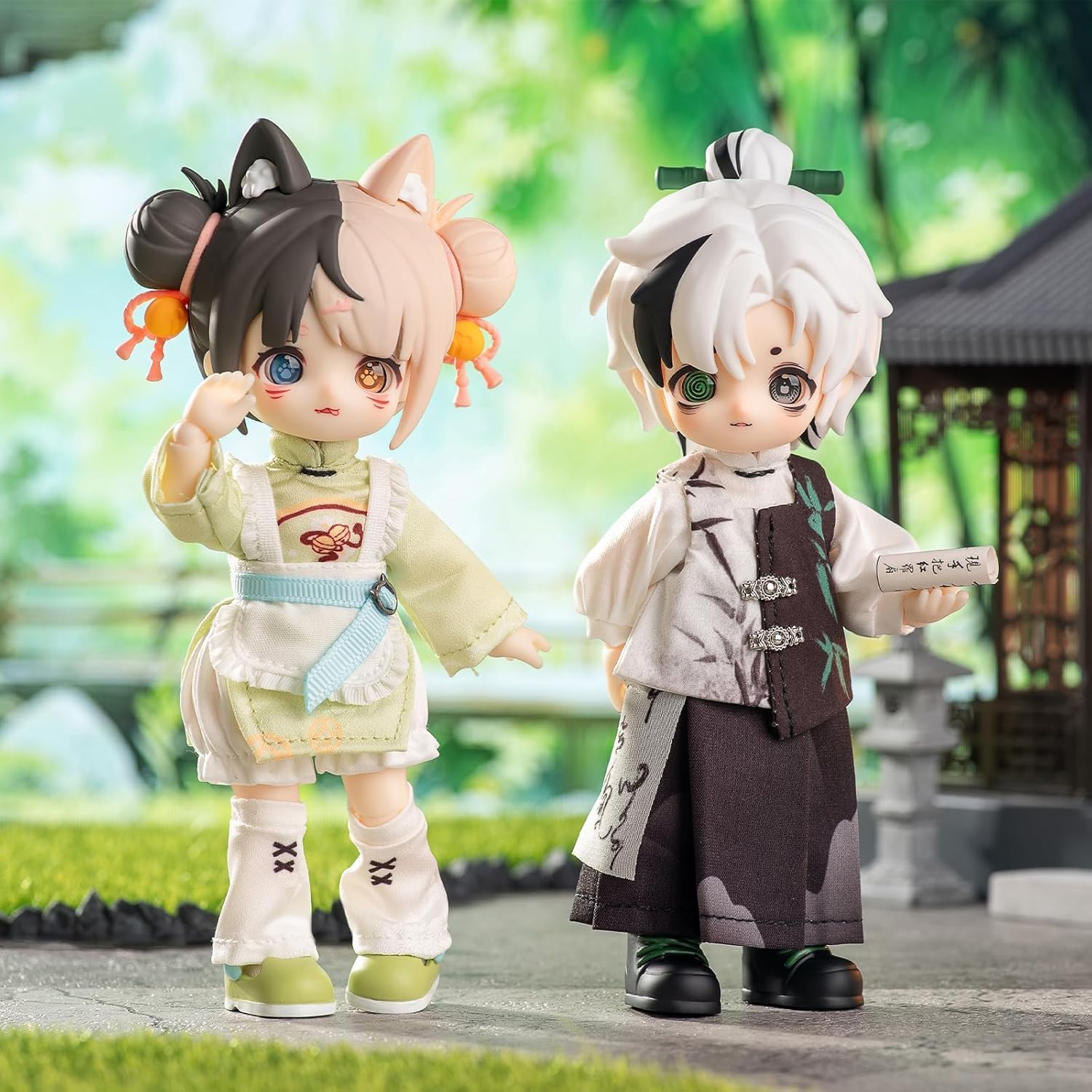 CALEMBOU BJD Blind Box Whole Set, 1/12 Cute BJD Doll, 5.5 Inches Collectable Action Figure Dress Up Doll for Birthday Gifts (Nagi 4-6pcs)
