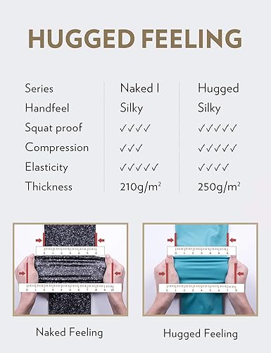 Miniatura 35 de CRZ YOGA Leggings de entrenamiento para mujer con sensación de desnudez cepillada de 25 pulgadas, pantalones de yoga de compresión de cintura alta