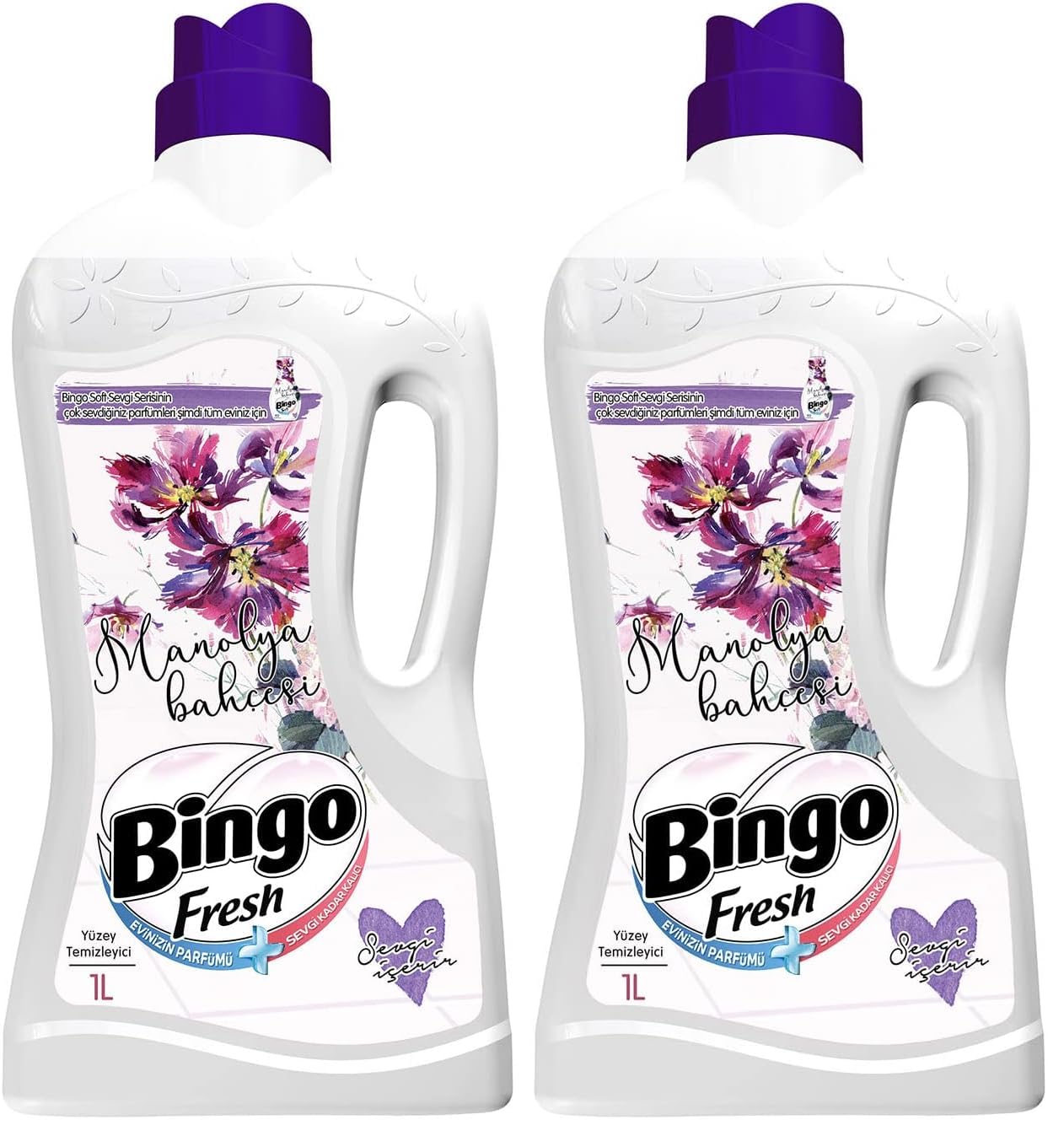 Bingo Yüzey Temizleyici Standart Manolya Bahçesi 1000 ml (2 paketi)