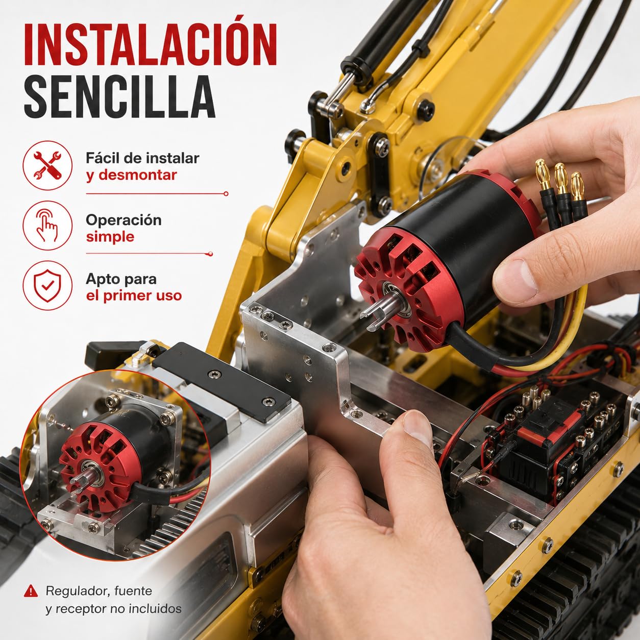 Motor sin Escobillas 5065 270KV 1800 W para Bomba Hidráulica